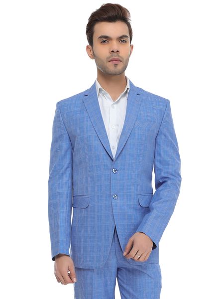 Suits Polyester Formal Wear Regular fit Single Breasted Basic Check 2 Piece Suit La Scoot